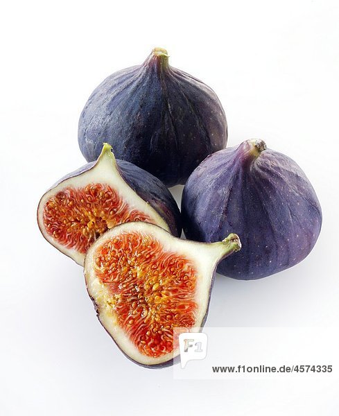 Fresh whole & cut figs