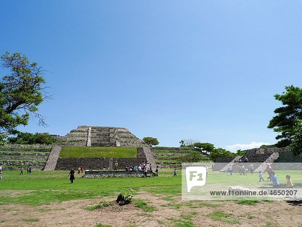 Plaza de los Dos Glifos. Xochicalco archaelogical site. Mexico
