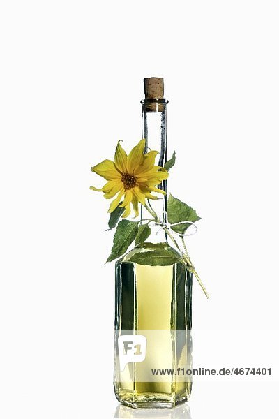 A bottle of sunflower oil