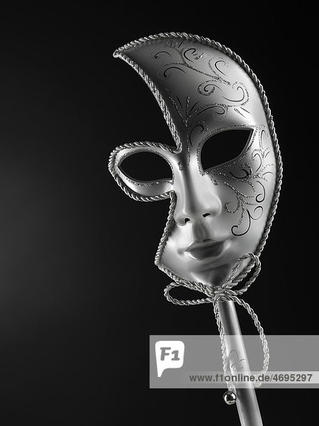 Silberne venezianische Maske