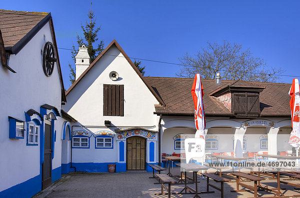 Gaststätte in Rohatec  HodonÌn Bezirk  Südmähren  Tschechien  Europa
