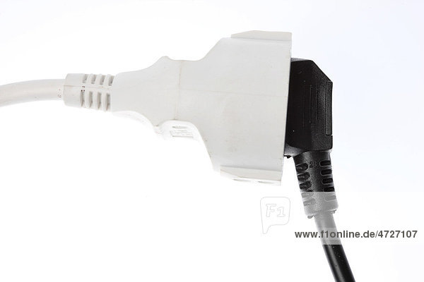 Extension cord  connection of plug and socket