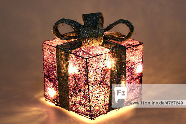 Lighted Christmas decoration  LED lighting  gift box
