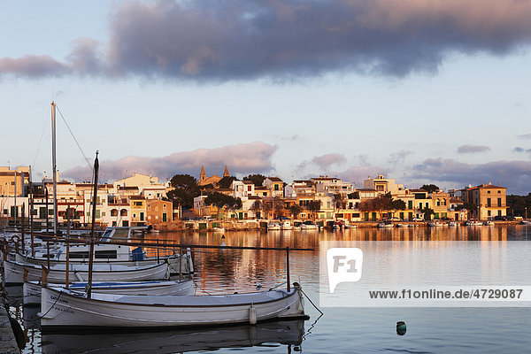 Fishing port  Porto Colom  Majorca  Balearic Islands  Spain  Europe