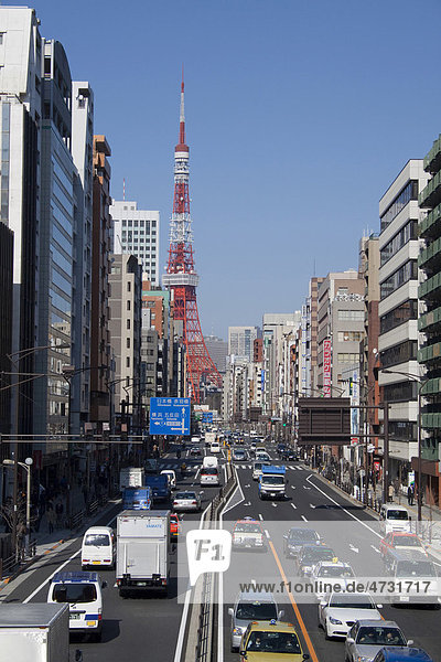 Traffic in Tokyo, Japan, Asia