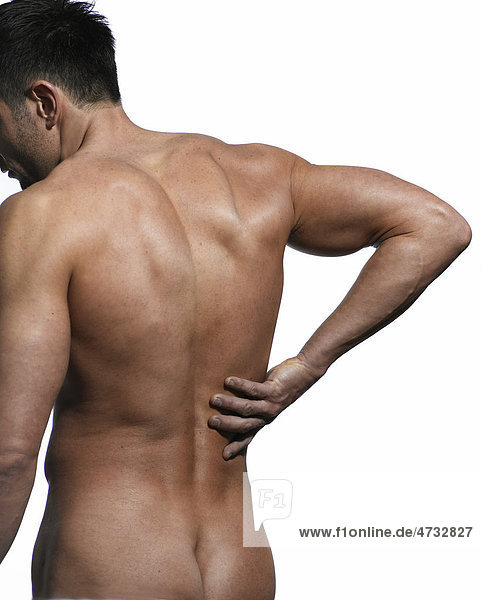 Athletischer Mann  Rücken  Schultern
