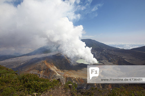 Costa Rica  Main Crater of Poas Volcano