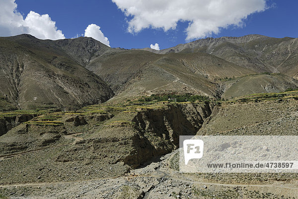 Berglandschaft  Tibet  China  Asien
