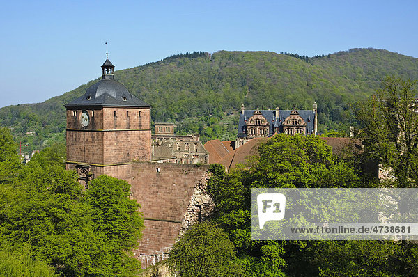 Torturm  Heidelberger Schloss  Heidelberg  Baden-Württemberg  Deutschland  Europa