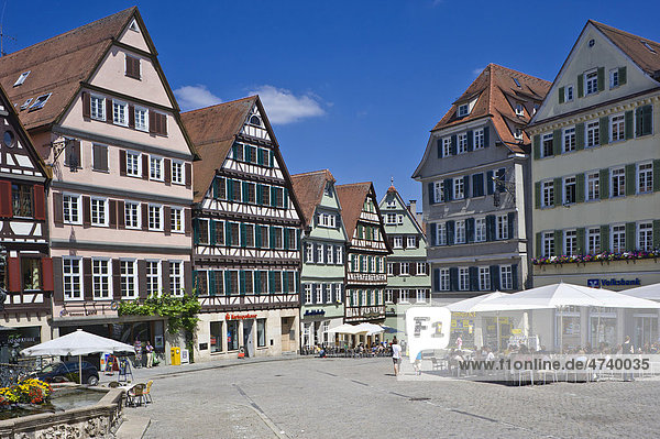Marktplatz  Tübingen  Schwäbische Alb  Baden-Württemberg  Deutschland  Europa