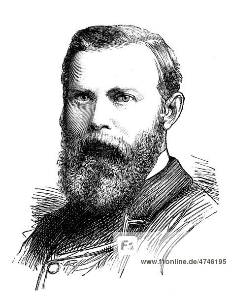 PJ Sheridan  Irish Land League  Organisator  historische Illustration  1883