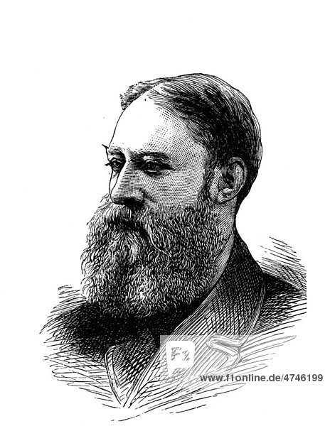 Colonel Edward Robert King-Harman  historische Illustration  1883