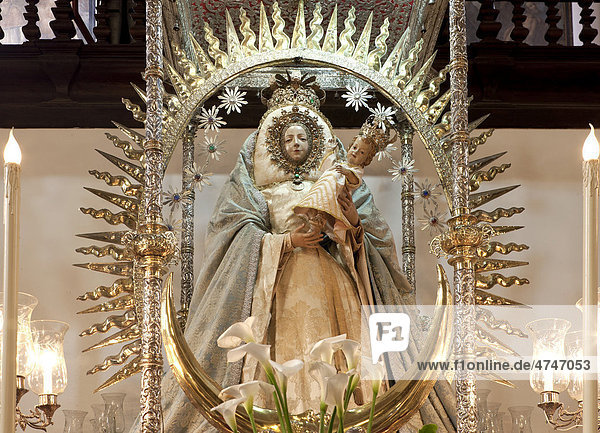 Marienfigur  Kirche Nuestra Senora de la Concepcion  La Laguna  Teneriffa  Nordosten  Kanarische Inseln  Spanien  Europa