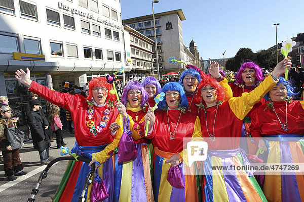 Rosenmontagszug  Carnival procession  Koblenz  Rhineland-Palatinate  Germany  Europe