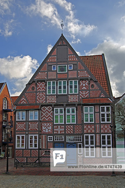 Fachwerkhaus  Heimatmuseum und Stadtmuseum in der historischen Altstadt von Buxtehude  Altes Land  Niedersachsen  Deutschland  Europa