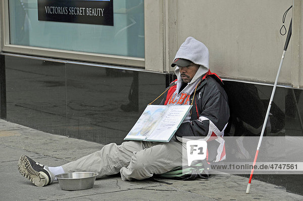 Beggar  Manhattan  New York City  USA