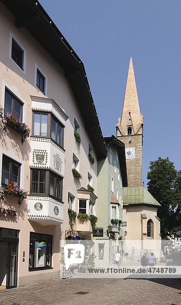 Altstadt von Kitzbühel  Tirol  Österreich  Europa