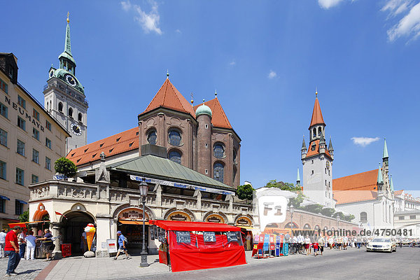 Am Viktualienmarkt  München  Bayern  Deutschland  Europa