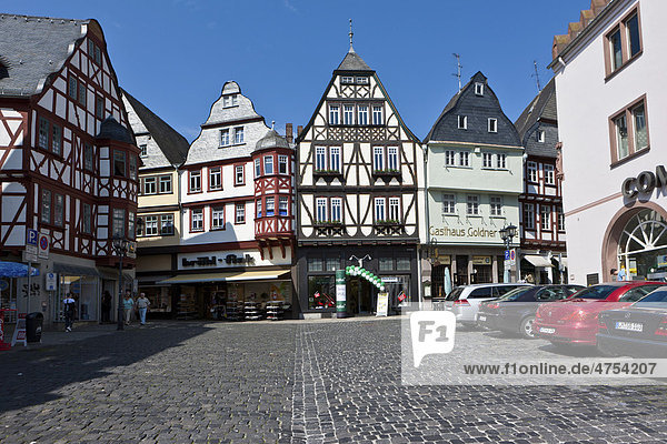 Altstadt und Marktplatz von Limburg  Hessen  Deutschland  Europa