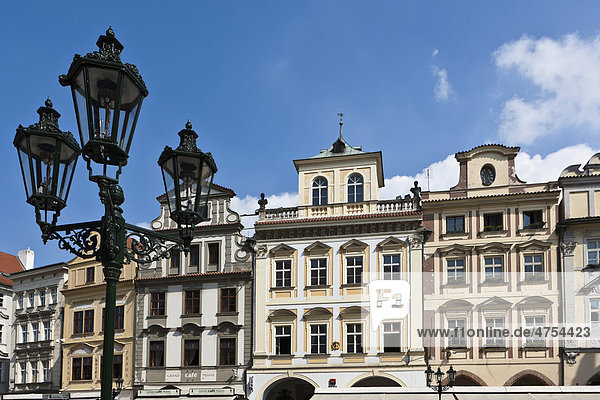 Prachtvolle Gebäude am Altstädter Ring  Prag  Tschechien  Tschechische Republik  Europa