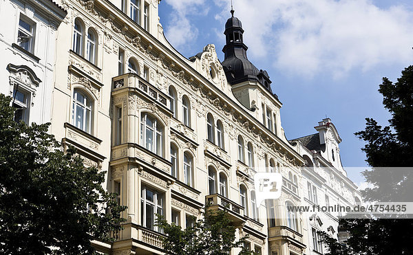 Prachtvolle Gebäude in der Altstadt  Prag  Tschechien  Tschechische Republik  Europa