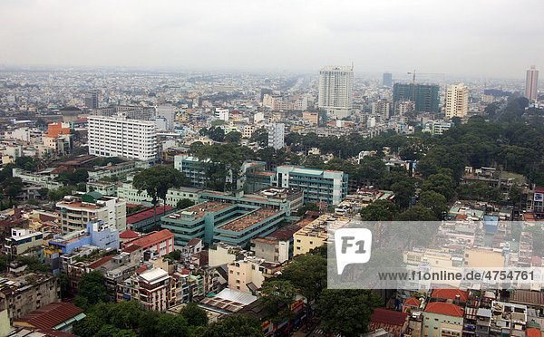 Blick über Ho-Chi-Minh-Stadt  Saigon  Südvietnam  Vietnam  Asien