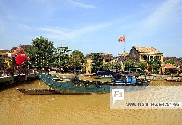 Boot  Hoi An  Unesco Weltkulturerbe  Vietnam  Asien
