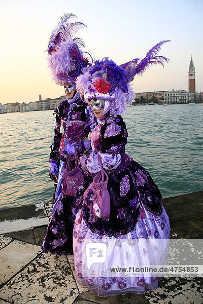 Karneval in Venedig  Italien  Europa