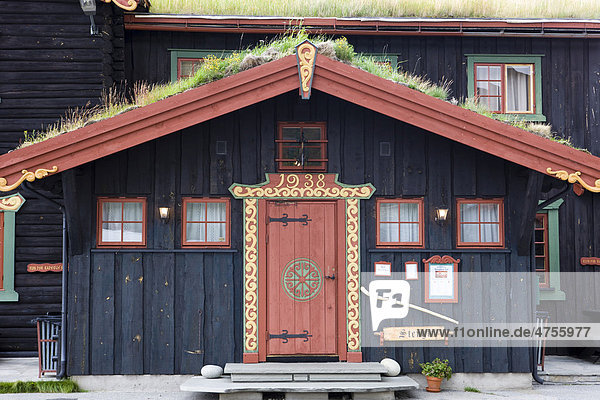 Altes norwegisches Haus  Norwegen  Skandinavien  Europa