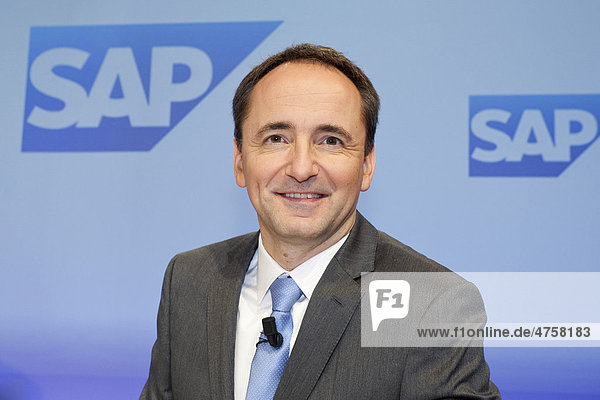 Jim-Hagemann Snabe  Vorstandsvorsitzender der SAP AG  während der Bilanzpressekonferenz der SAP AG am 26.01.2011 in Frankfurt am Main  Hessen  Deutschland  Europa