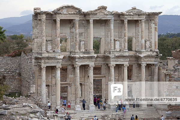Celsus Library  Ephesus  Selcuk  Lycia  Turkey  Asia