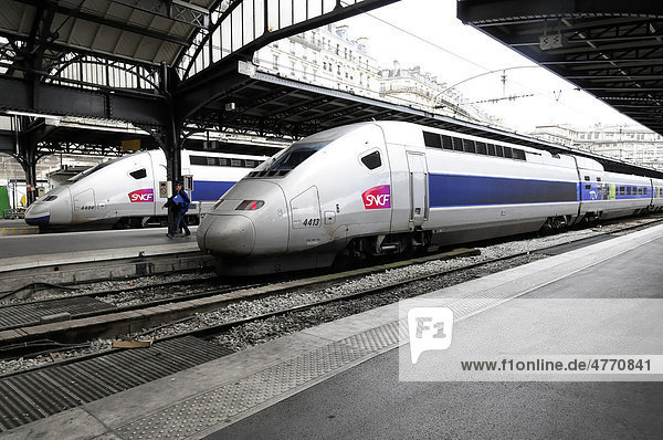 TGV  Gare du Nord  Bahnhof Nord  Paris  Frankreich  Europa