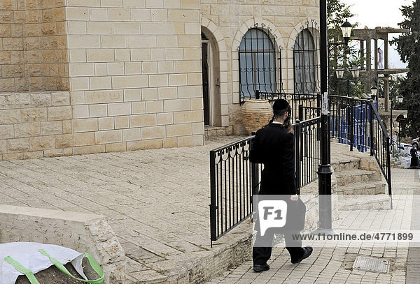Orthodoxer Jude in Safed  Galiläa  Israel  Naher Osten  Vorderasien