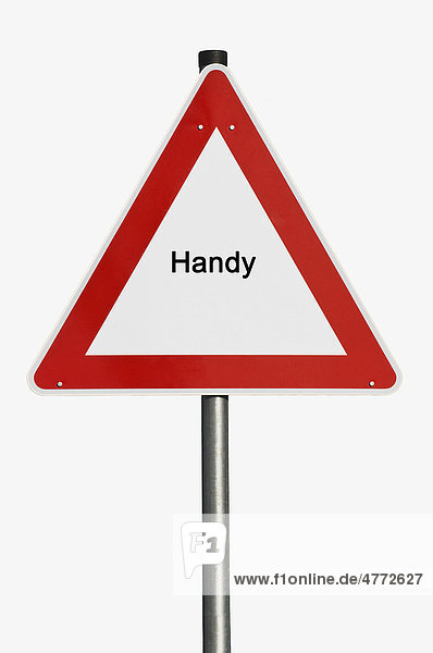 Gefahrenzeichen  Handy  Composing