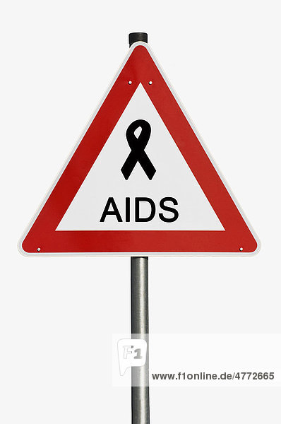 Gefahrenzeichen  Aids