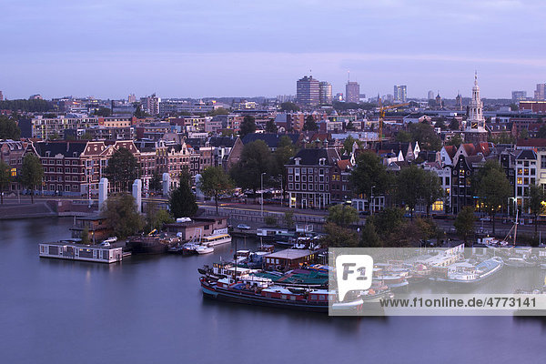 View of south Amsterdam  Holland  Netherlands  Europe