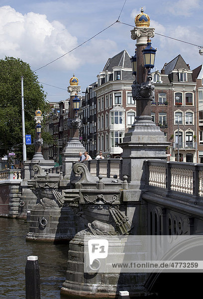 The Blue Bridge  Amsterdam  Holland  Netherlands  Europe
