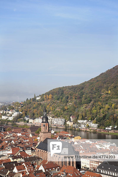 Helig Geist Kirche in der Altstadt von Heidelberg  Baden-Württemberg  Deutschland  Europa