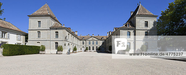 Das Schloss Prangins  Barockschloss  Gemeinde Prangins  Kanton Waadt  Schweiz  Europa Kanton Waadt