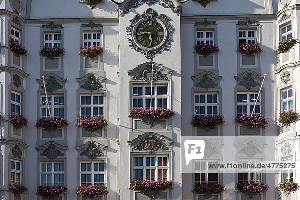 Rathaus  Memmingen  Unterallgäu  Allgäu  Schwaben  Bayern  Deutschland  Europa