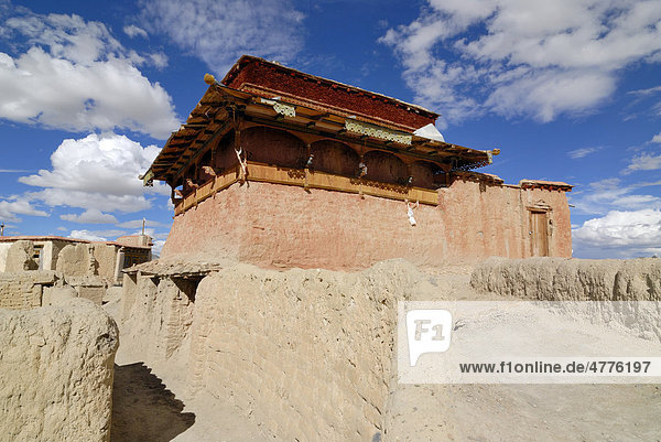 Festung und ehemaliger Herrschaftssitz Tsaparang im trockenen Sutlej-Canyon  Königreich Guge  Westtibet  Provinz Ngari  Tibet  China  Asien