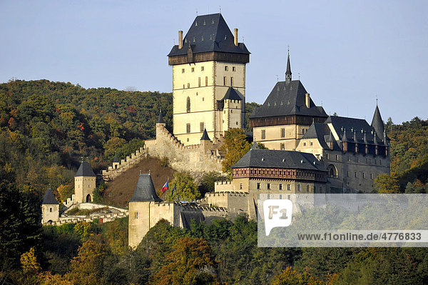 Burg Karlstein  Böhmen  Tschechien  Europa