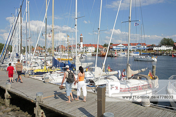 Yachthafen von Timmendorf  Insel Poel  Mecklenburg-Vorpommern  Deutschland  Europa