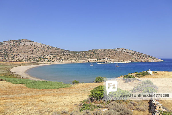 Kalantos-Bucht  Insel Naxos  Kykladen  Ägäis  Griechenland  Europa
