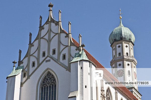 Kirche St. Ulrich und Afra  Basilika  spätgotisch  katholisch  Augsburg  Bayern  Deutschland  Europa