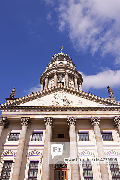 Franzoesischer Dom or French Cathedral Gendarmenmarkt square Mitte district Berlin Germany Europe