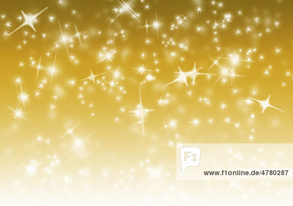 Golden starry background