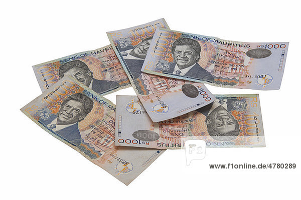 Mauritian 1000 rupee notes