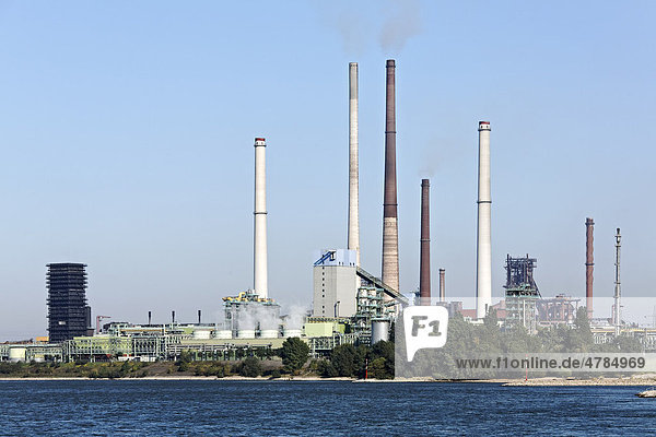 Kokerei und Hochofenanlagen Schwelgern  ThyssenKrupp Steel  Werk Bruckhausen am Rhein  Duisburg  Nordrhein-Westfalen  Deutschland  Europa