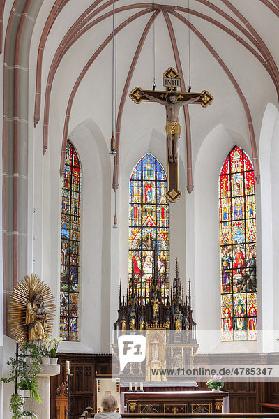 Karmelitenkirche St. Ägid  Sankt Ägidius  Bad Reichenhall  Berchtesgadener Land  Oberbayern  Bayern  Deutschland  Europa